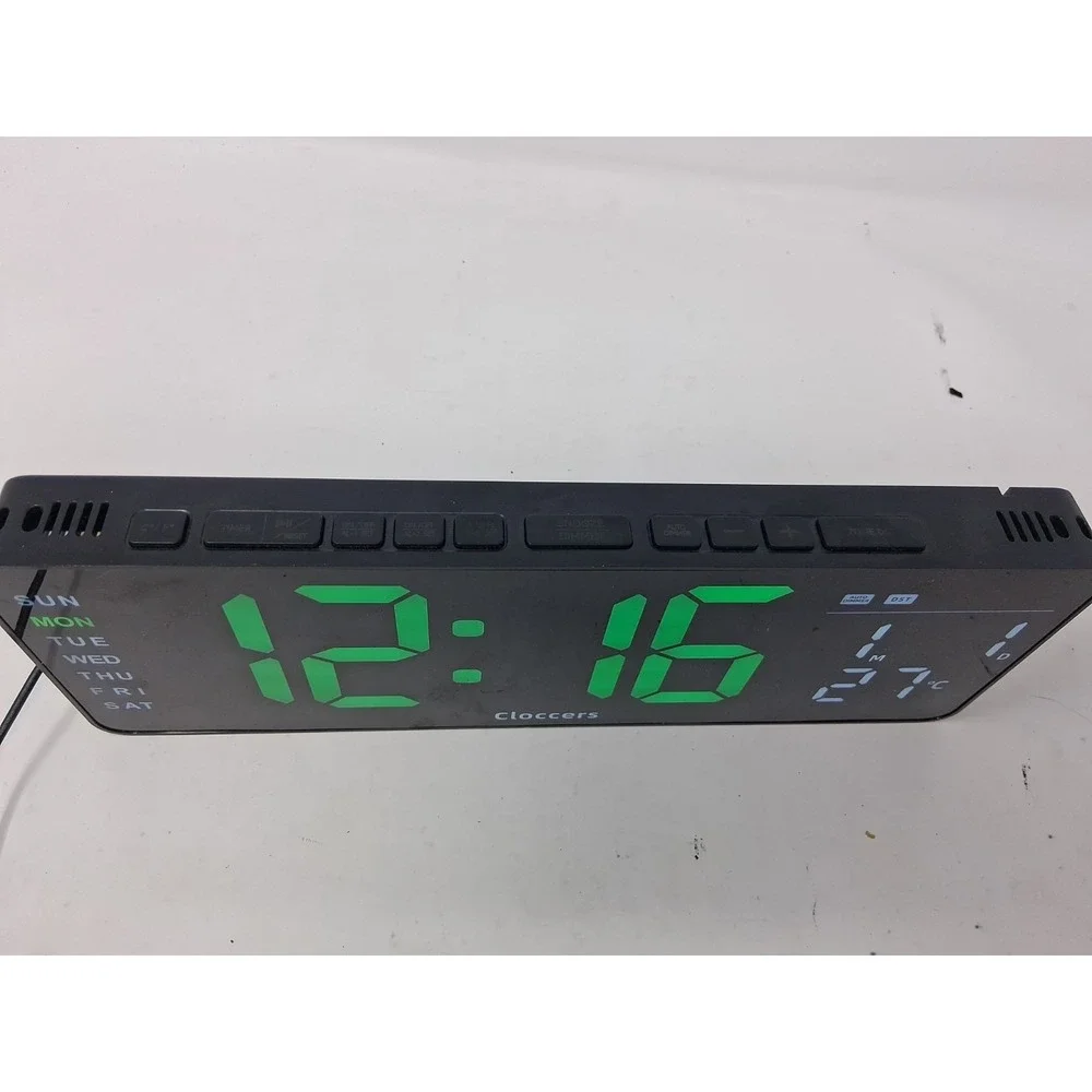 cloccers digital alarm clock Aux/battery Powered  Working.  I